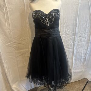 May Queen Black Couture Dress